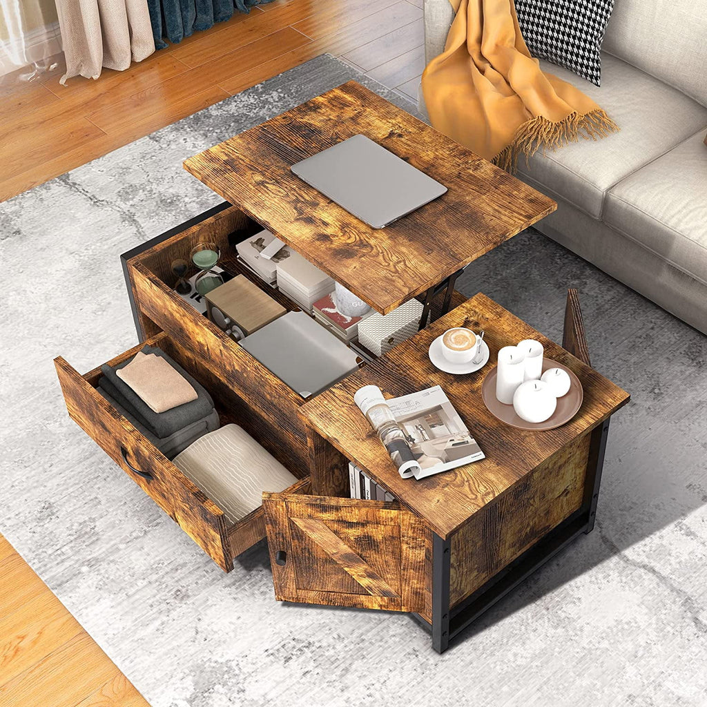 41.7" Lift Top Coffee Table with Storage Drawer Z98124