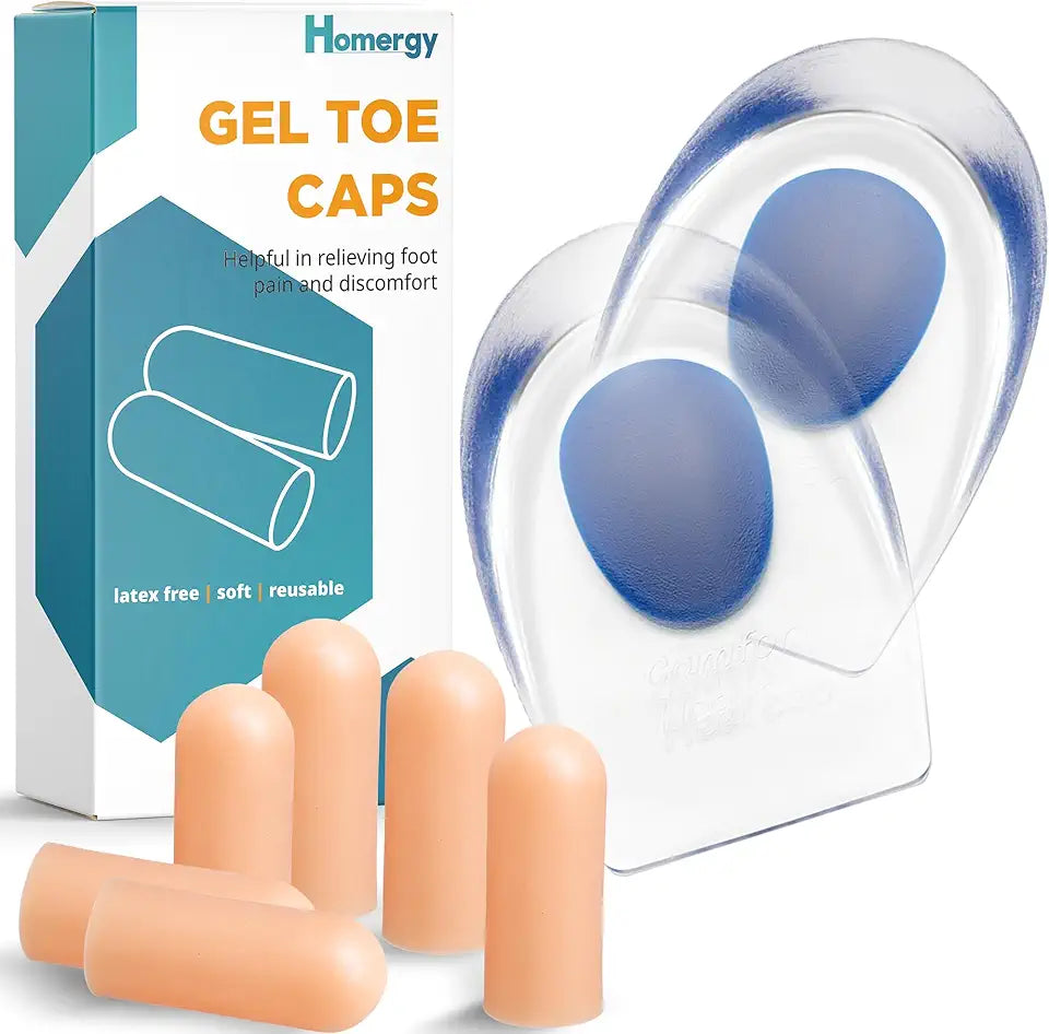 Gel Silicone Heel Cups/Pads, 2 Pack, Size M I415