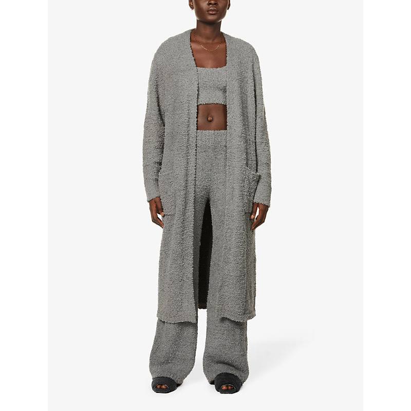 Gray Cozy Knit Robe X5212