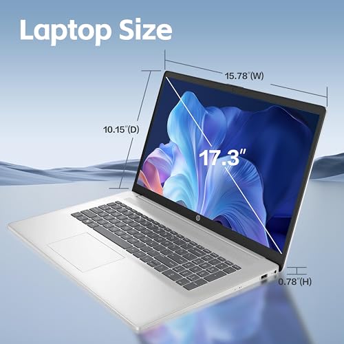 17.3 inch Laptop, AMD Ryzen 5 7530U, 17.3" HD+ Touchscreen, 32GB RAM, 1TB SSD, Windows 11 Home, Silver, Renewed Z256