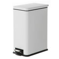 Rectangle Pedal Bin Trash Can, 30 LITER / 7.9 Gallon, Matte White K534