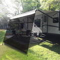 Black Mesh RV Awning Shade Screen with Zipper 10' x 9' V452