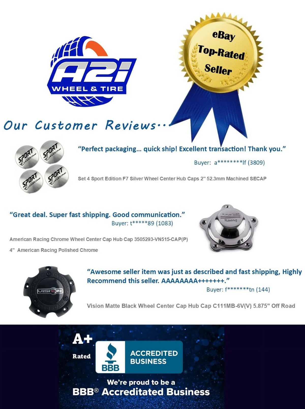 Chrome Bolt On 5 Lug Center Cap U6333