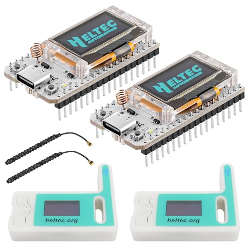 ESP32 LoRa Development Board with Protective Case and 915MHz Antenna, 0.96-inch OLED Display Type C Z604717
