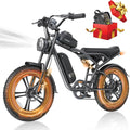 20'' Fat Tire Electric Bike with 1500W Peak Motor and 48V15.6Ah Removable Battery T5502