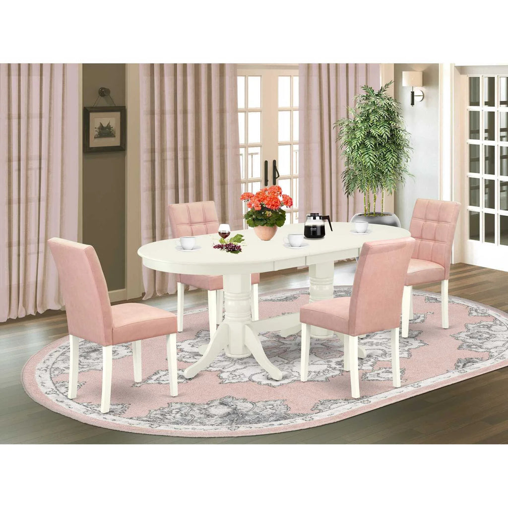5 Piece Dining Table Set with Oval Table and 4 Chairs O97284