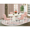 5 Piece Dining Table Set with Oval Table and 4 Chairs O97284