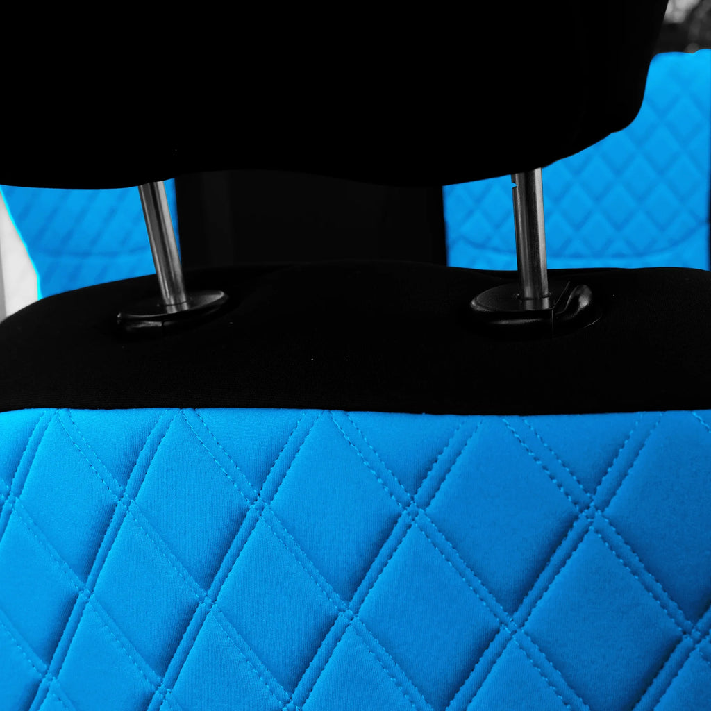 Aqua Neoprene Front Seat Covers for Jeep Wrangler JK 4DR G52742