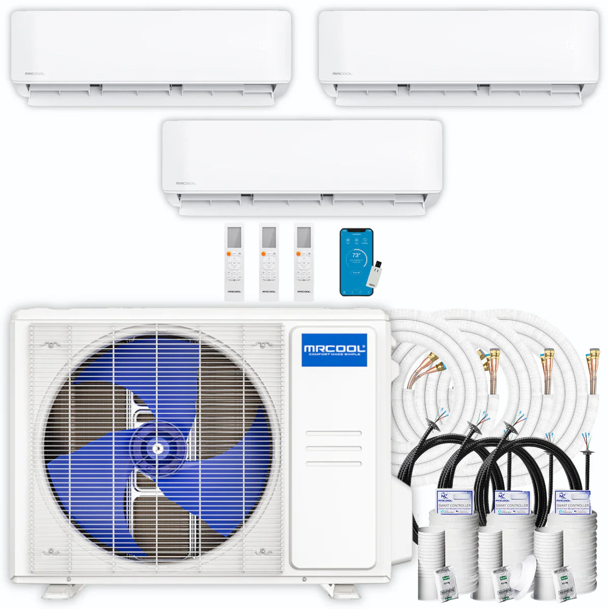 42,000 BTU 3 Zone Ductless Air Conditioner and Heat Pump N8202