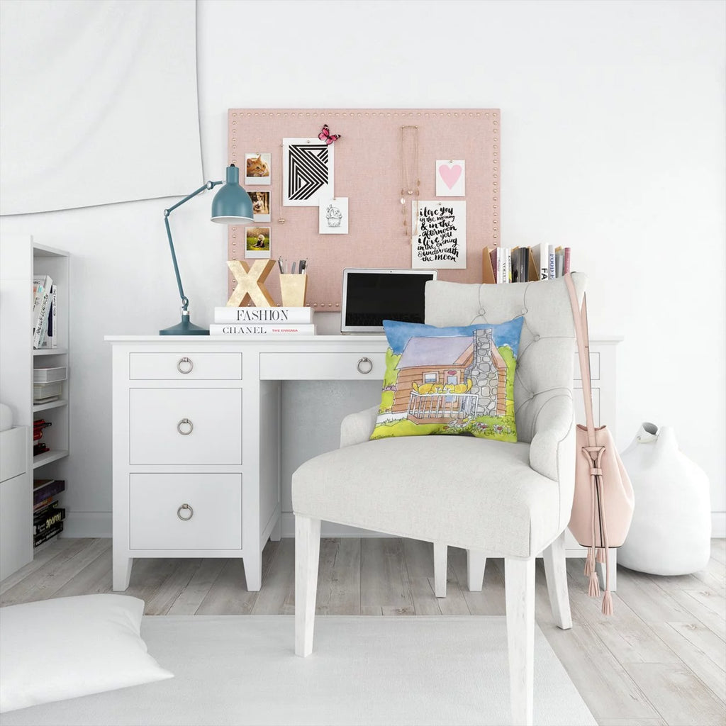 Decorative Canvas Fabric Pillow V9862