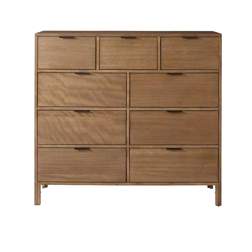 Wood Drawer Dresser and Mirror C132950