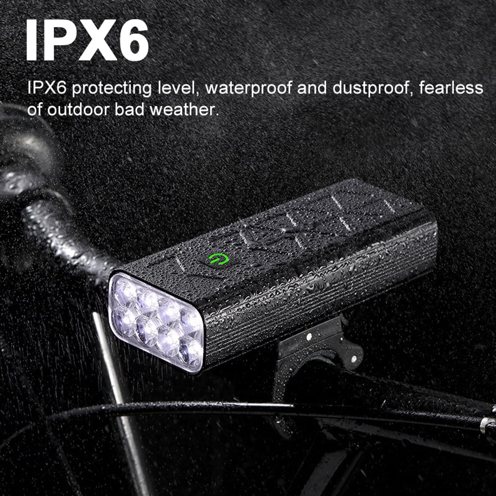 8LED Rechargeable Bike Front Headlight with 5 Modes Q759650