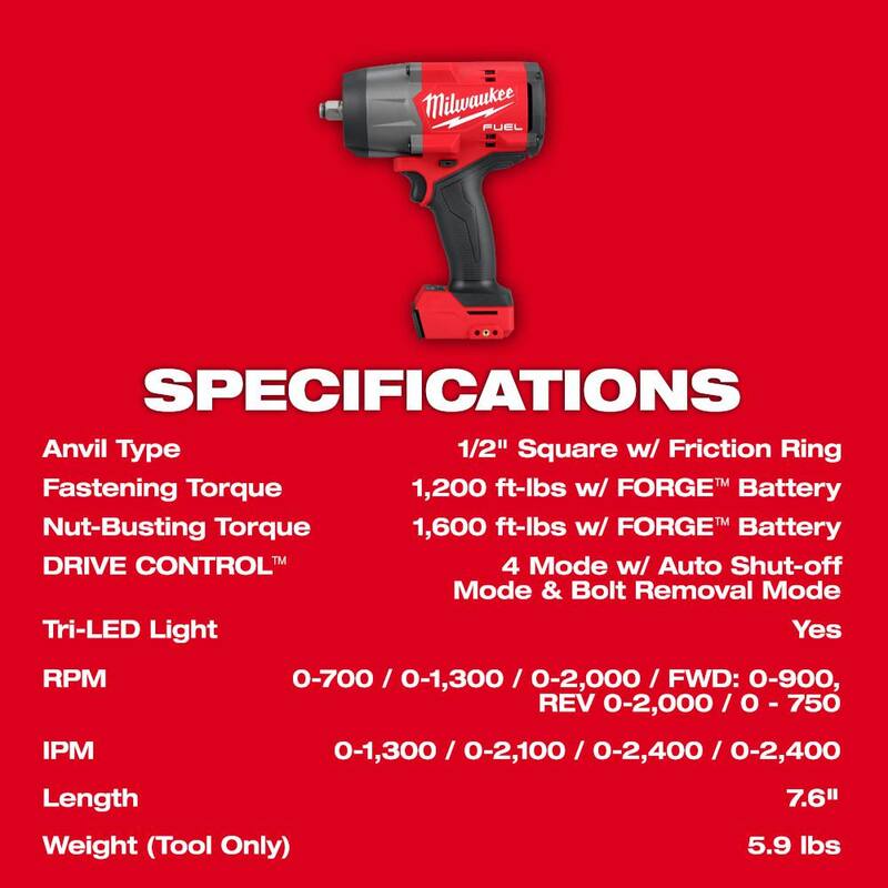 18V Brushless Cordless 1/2 in. Impact Wrench with Friction Ring Z8960