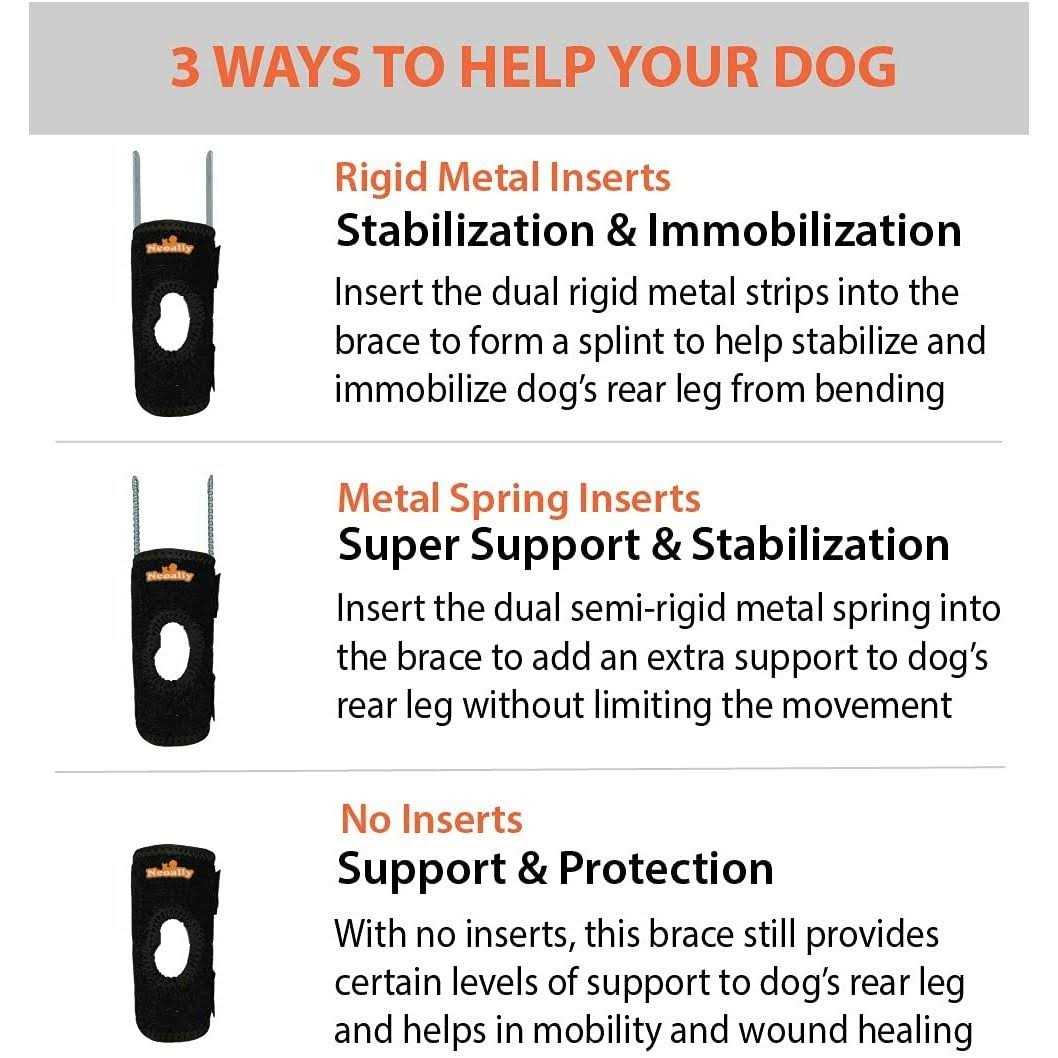 Small Dog Rear Leg Support Splint Braces X6721