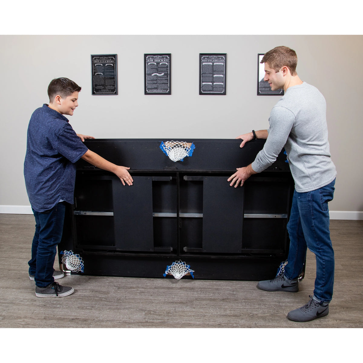 Portable Folding 6 ft. Pool Table, Blue Felt C786