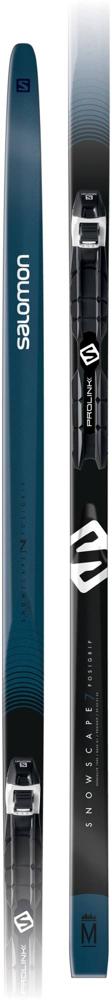 Black/Blue Cross-Country Skis with Bindings O906023