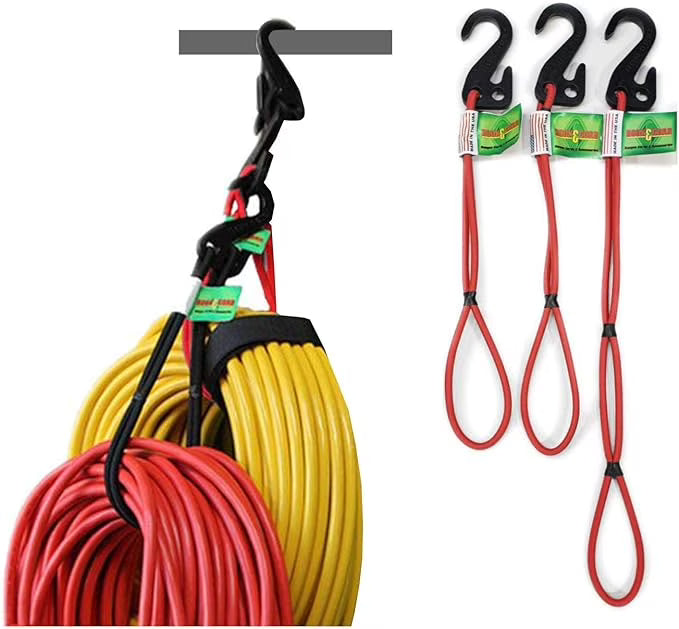3 PK Red Bungee Cords C528206