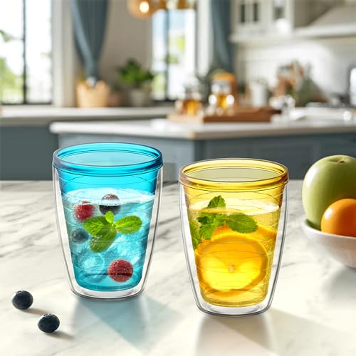 16-Ounce Insulated Plastic Tumblers Set of 4 I979479