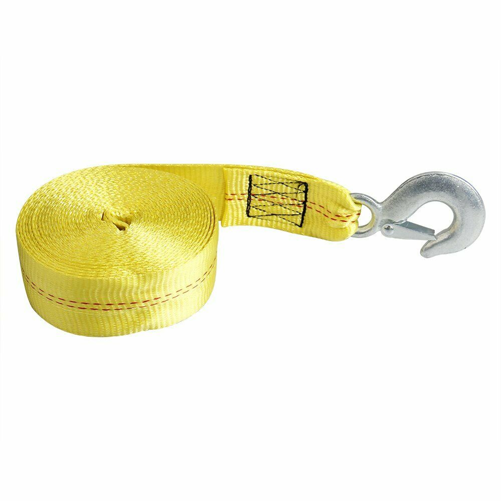 Boat Trailer Winch Strap with Hook 10000 Lbs Max Towing L798772