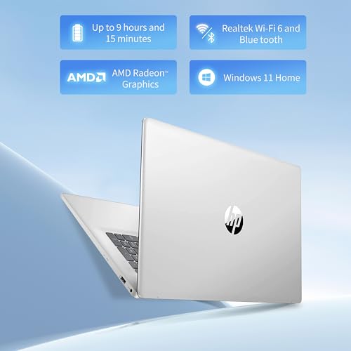 17.3 inch Laptop, AMD Ryzen 5 7530U, 17.3" HD+ Touchscreen, 32GB RAM, 1TB SSD, Windows 11 Home, Silver, Renewed Z256
