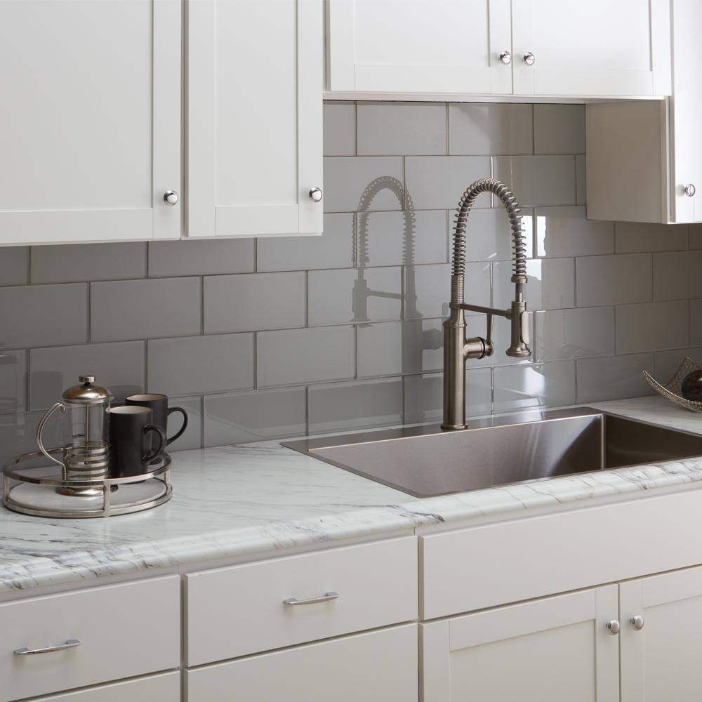 8 ft. Laminate Countertop Kit in Calcutta Marble with Valencia Edge X618