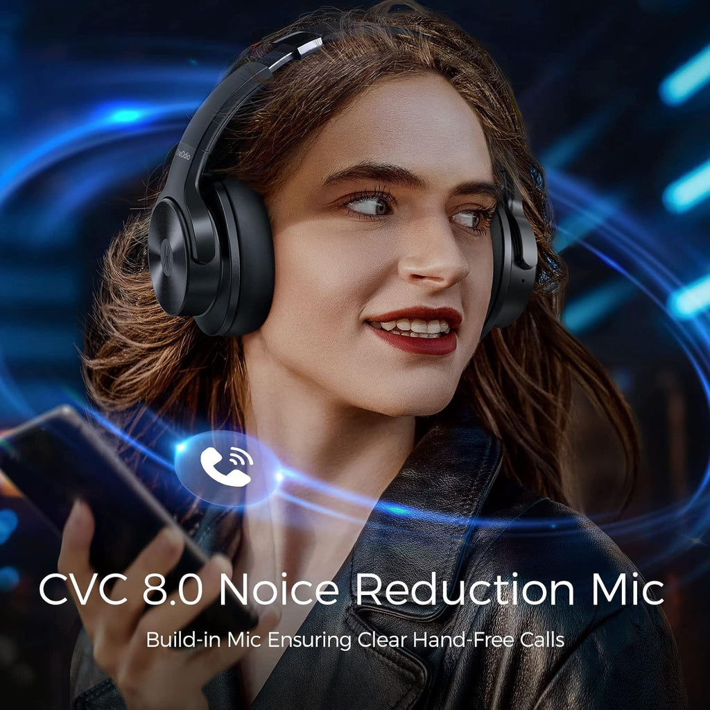 Active Noise Cancelling Wireless Over Ear Bluetooth Headphones G242