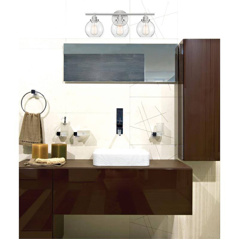 Satin Nickel 3 Light Bath W282