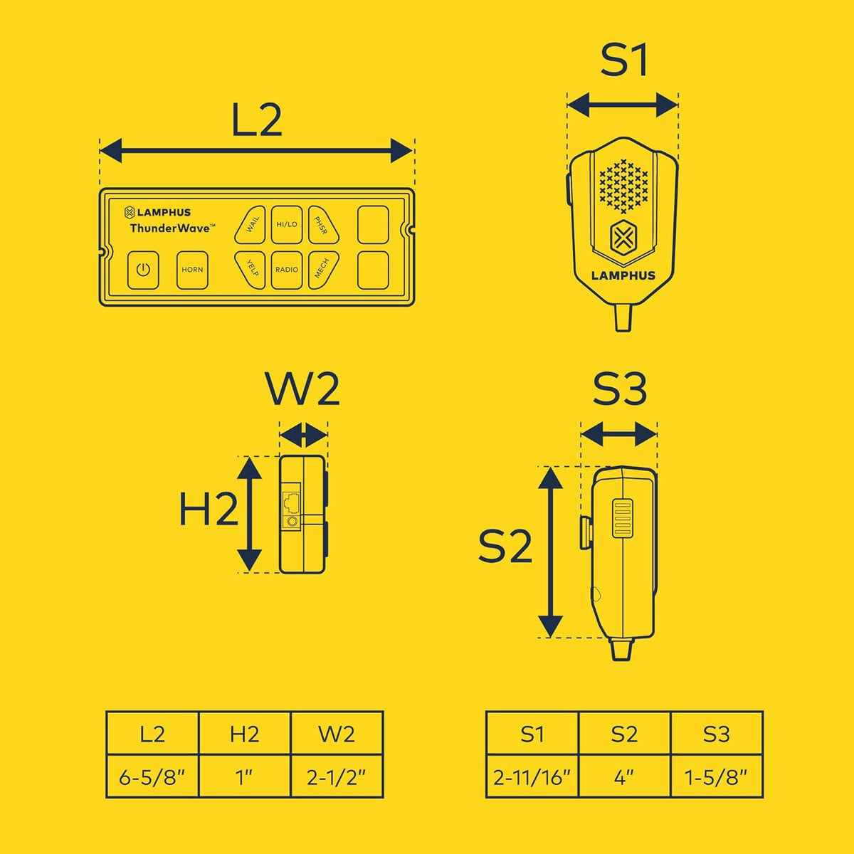 150W Emergency Police Siren Amplifier PA System G3402