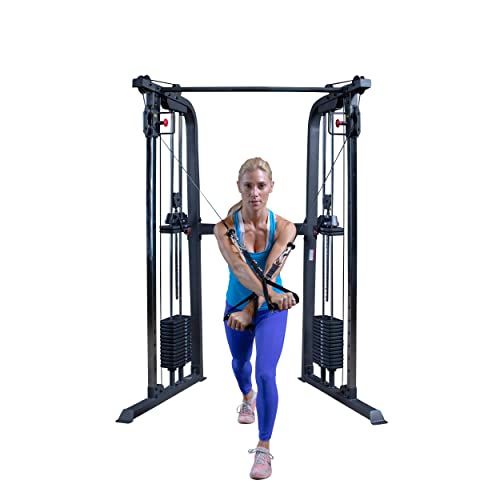 Cable Crossover Exercise Machine with Dual Weights Stack A785167