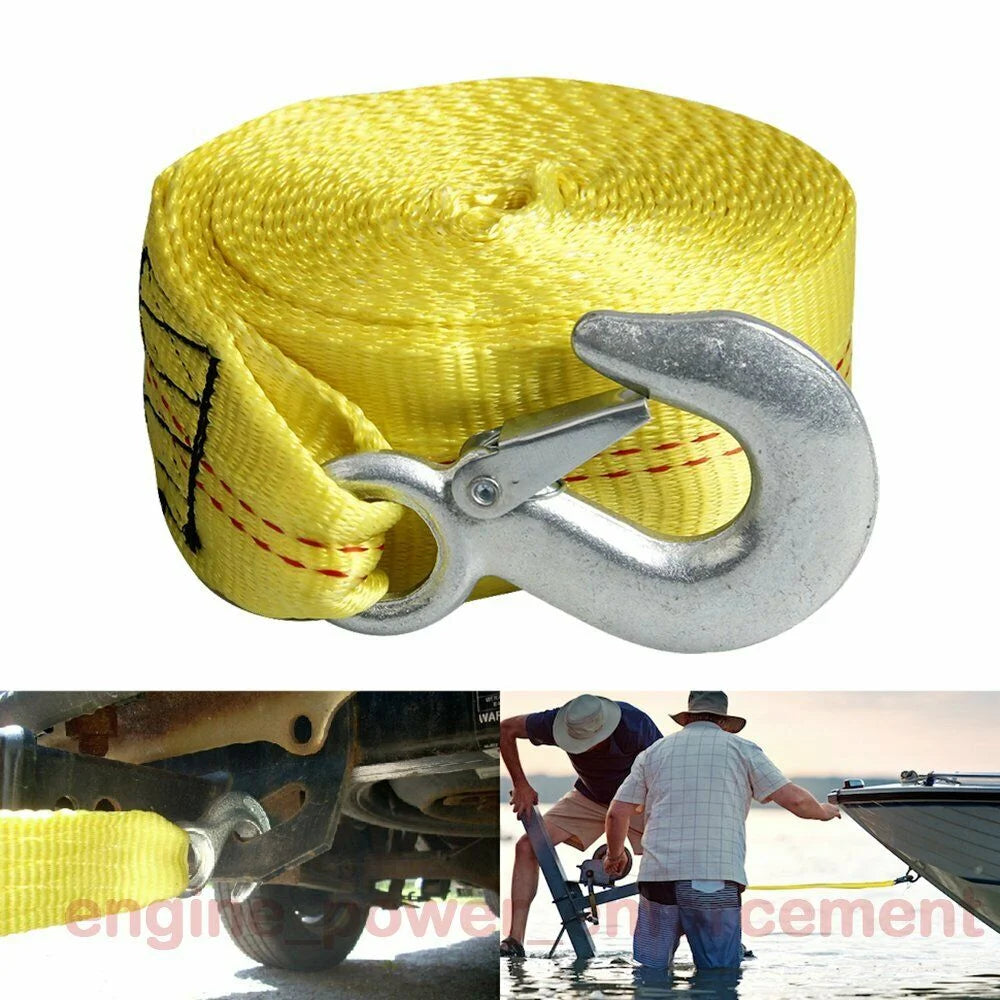Boat Trailer Winch Strap with Hook 10000 Lbs Max Towing L798772