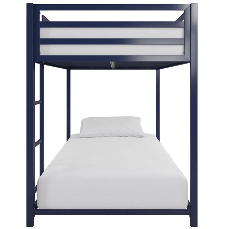 Blue Twin Over Twin Metal Bunk Bed X79187