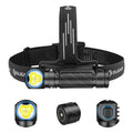 Rechargeable Headlamp Flashlight, 3000 Lumens LED Headlight with Red Light, Waterproof Head Lamp with Headband (Black) B151863
