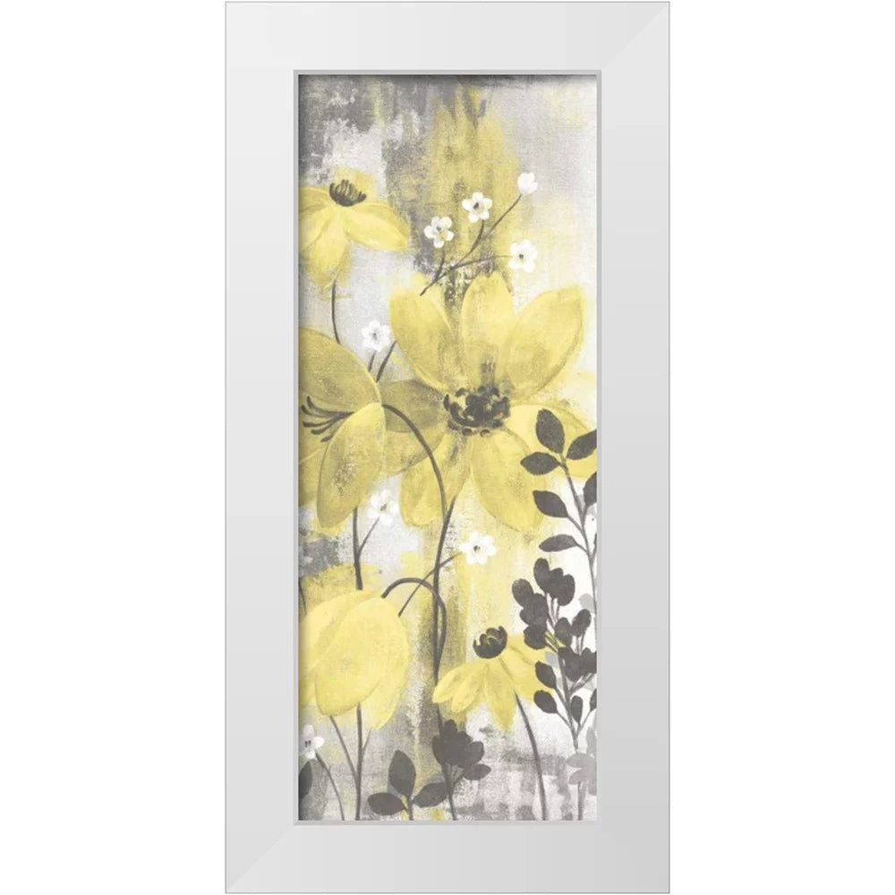 White Modern Wood Framed Art Print J57782