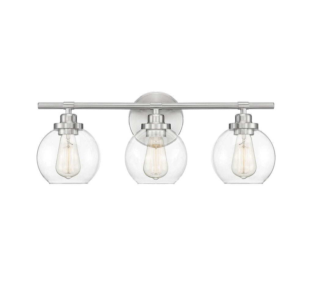 Satin Nickel 3 Light Bath W282
