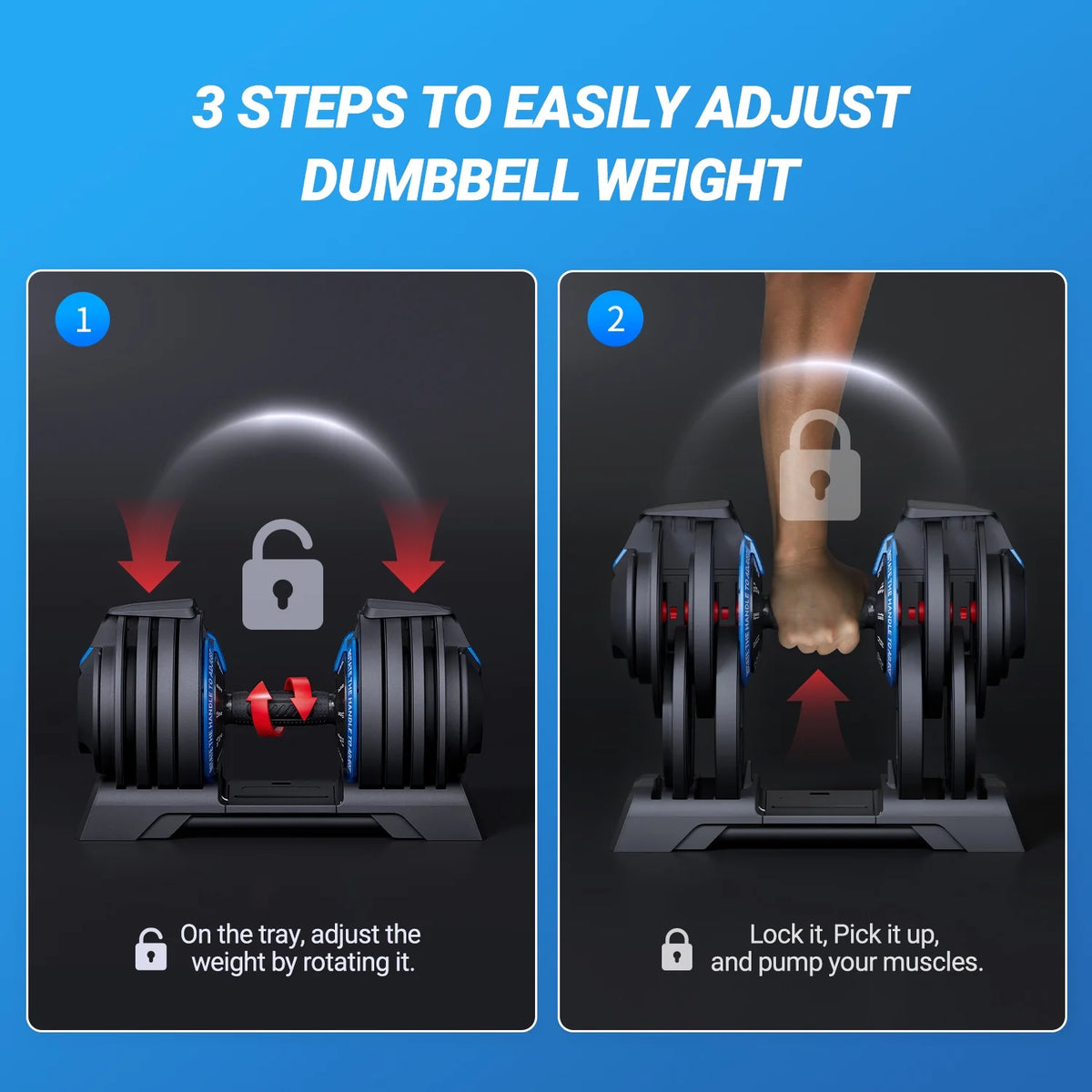 Adjustable Dumbbell Weight Set E520479