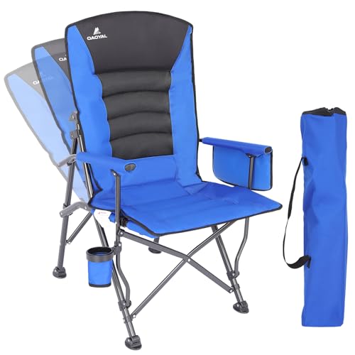 Oversized Folding Camping Chair with Cup Holder & Side Pocket Y728