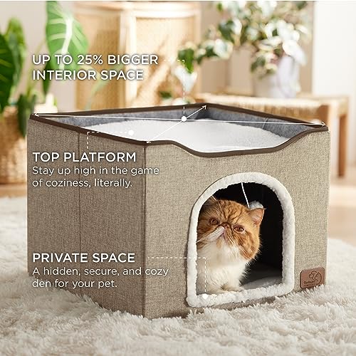 Foldable Cat Bed with Scratch Pad L548