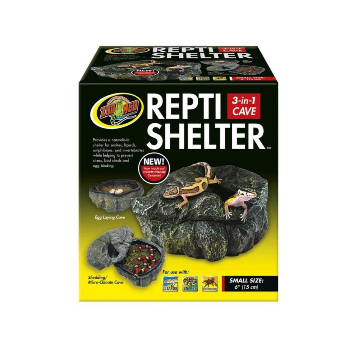 Reptile Shelter 3 in 1 Cave A7455