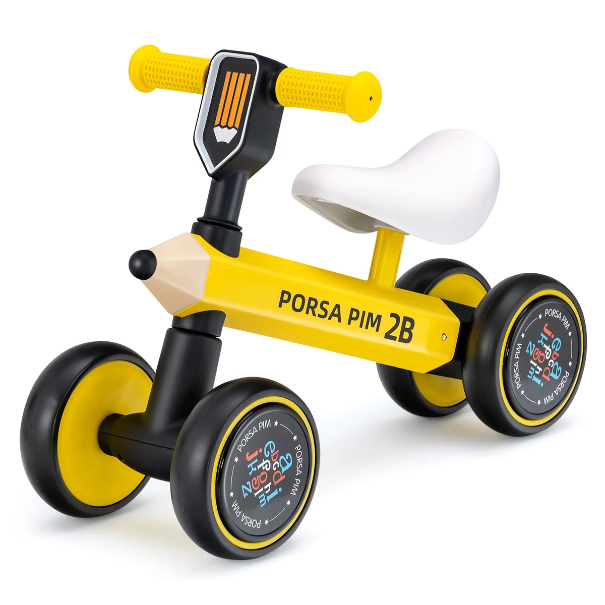 Baby Balance Bike No Pedal Yellow P98608