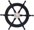 Decorative Wood and Brass Ship Wheel 24 Pack of 2 B72769