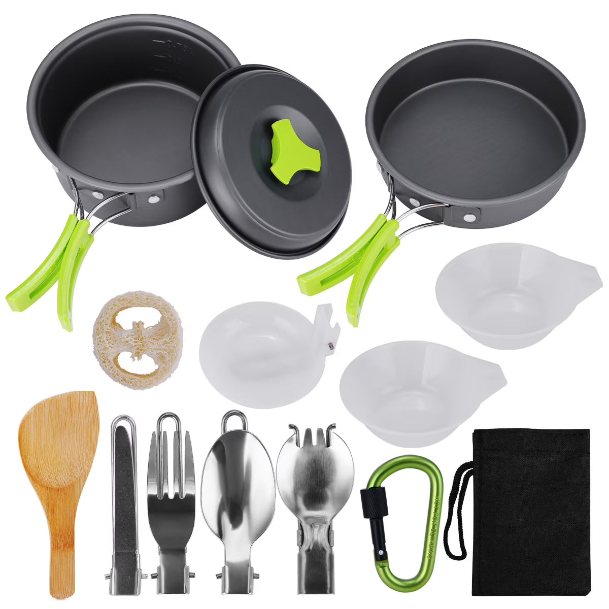 15Pcs Non-Stick Camping Cookware Set I7735