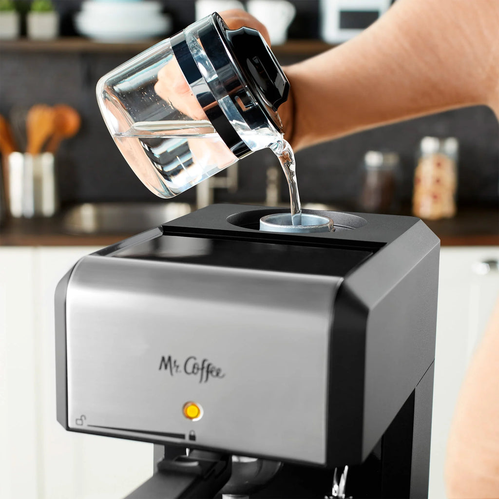 Automatic Espresso and Cappuccino Machine, 20 oz, Silver X760