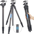 Compact Travel Camera Tripod with Ball Head and Carry Bag F878271