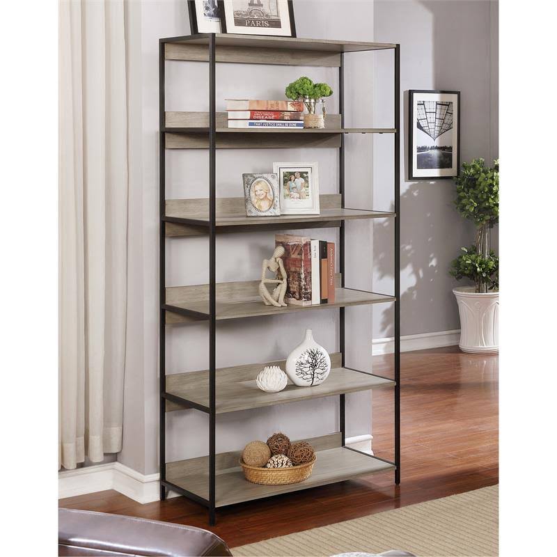 Sand Gray 6-Layer Bookshelf W497