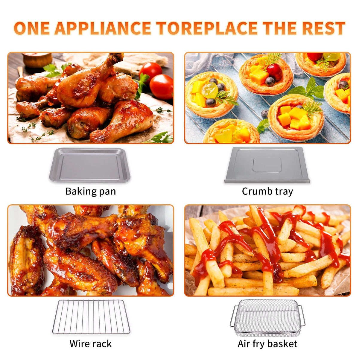 10.6QT Air Fryer Oven Combo G254