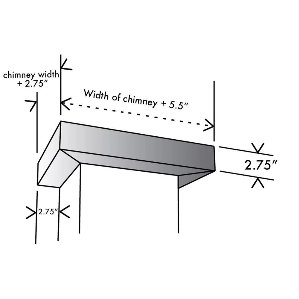Crown Molding Profile for Wall Mount Range Hood Y867