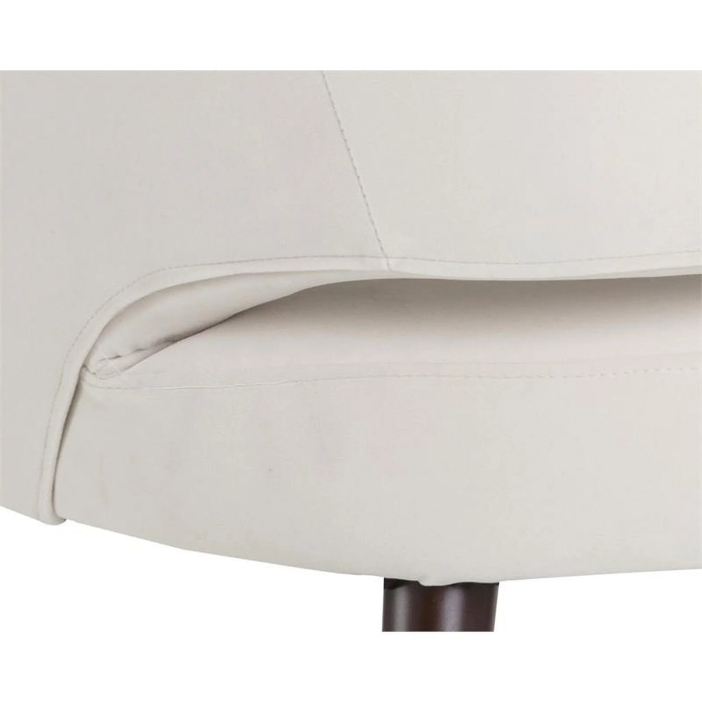 19" Fabric and Wood Dining Armchair in Calico Cream I249268