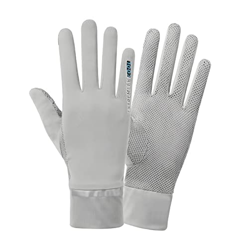 Ice Silk Sport Gloves UPF 50+ Quick-Dry Cooling Anti-Slip Cycling Gloves O963149