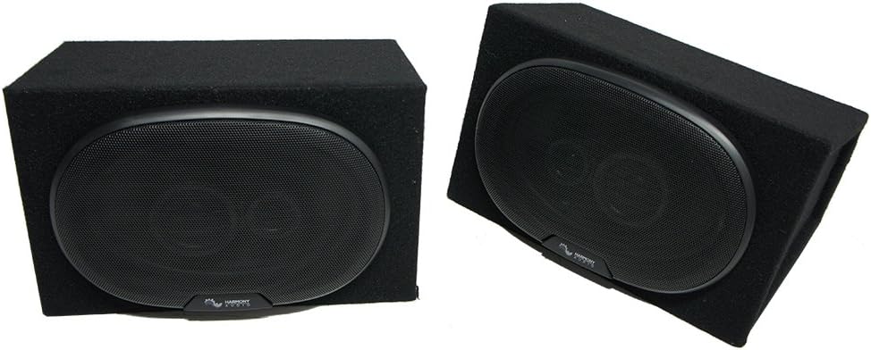 Black Dual 6x9 Speaker Box Enclosures M838
