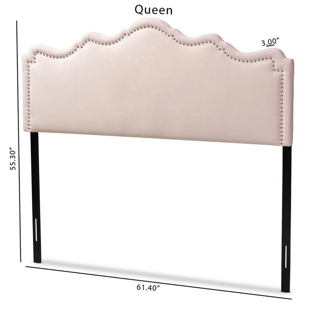 Velvet Queen Headboard in Light Pink C277